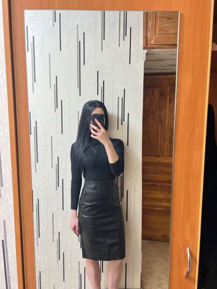 Кожаная юбка миди 42 в Ижевске