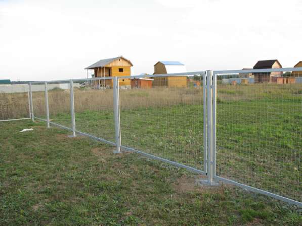 Секции заборные с сеткой рабицей в Жирновске фото 4