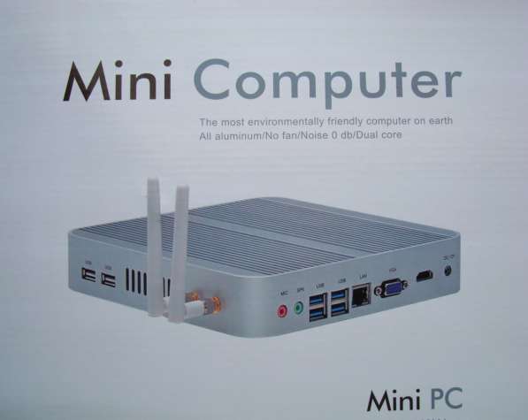 Безшумный Mini pc Intel i3-7100u 8Gb Ram