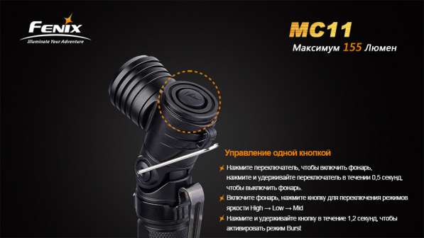 Fenix Фонарь г-образный Fenix MC11 NEW 2014 в Москве фото 6