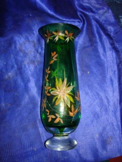 таринная ваза(цветное стекло,ручная росп
