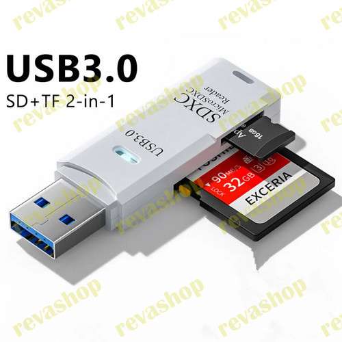 Картридер, USB3.0 2 в 1 Micro SD TF карта флеш-накопитель в Москве фото 6