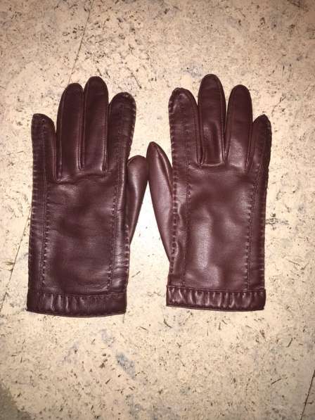 Перчатки кожаные