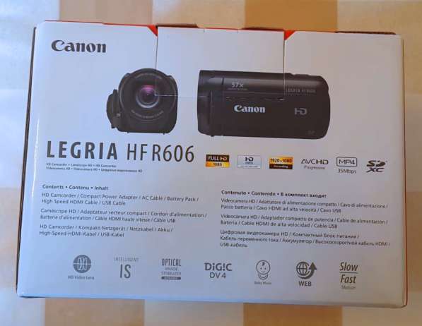 Видеокамера CANON LEGRIA HF R606 в Москве