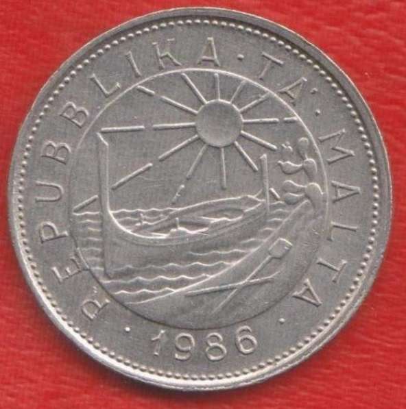 Мальта 25 центов 1986 г в Орле