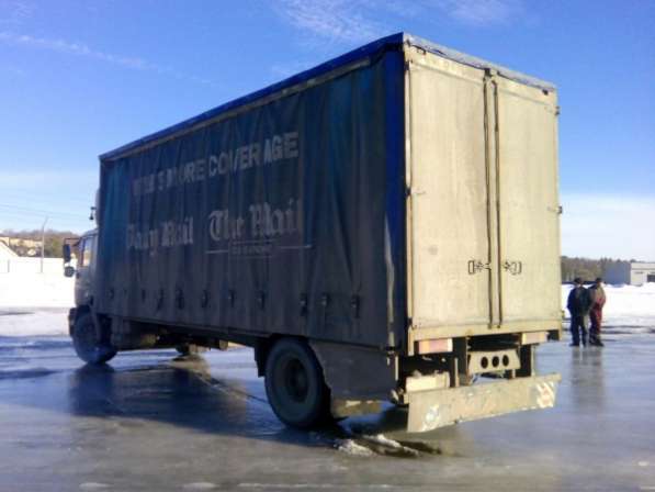 Грузовик MAN 18.224 бортовой тентованный грузовой фургон с воротами в Москве фото 6