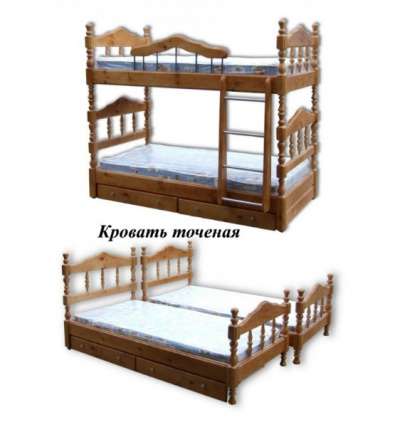 Кровати одно двух трехъярусные; прихожие из ДЕРЕВА и ЛДСП в Москве фото 20