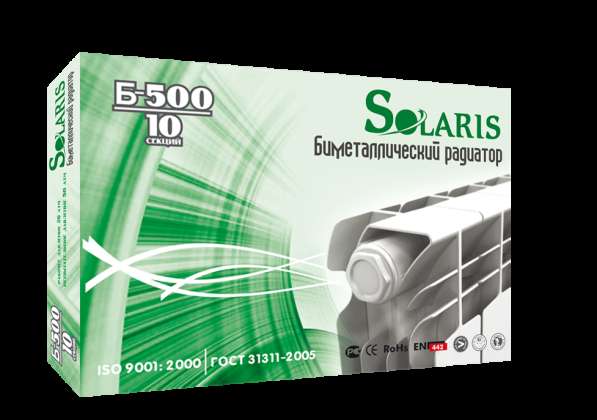 Радиатор отопления биметаллический Solaris B500/10