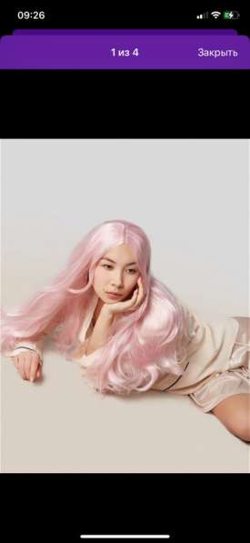 Парик женский,72 см, светло розовый в Кудрово фото 6