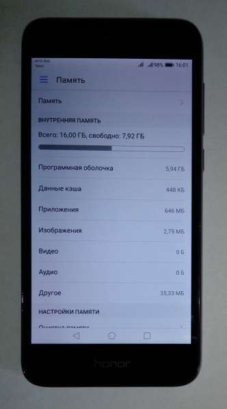 Телефон Huawei Honor 6A 2/16 ГБ в Красноярске фото 4