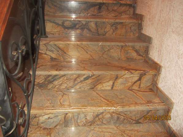 Лестницы из натурального камня мрамора и гранита в Красногорске фото 11