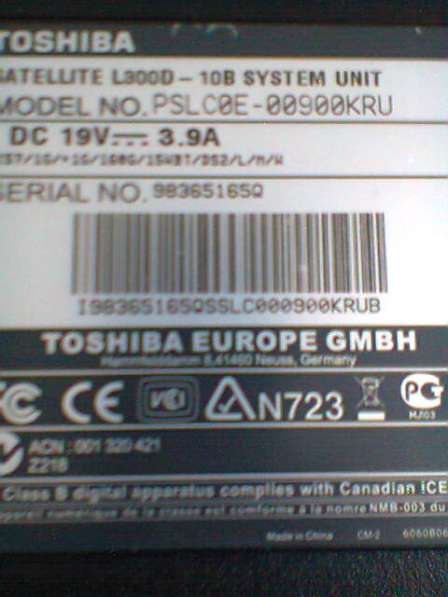 Toshiba Satellite AMD L300D-10B Хороший ноутбук 2гб/160гб в Москве фото 5
