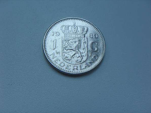 Монета 1 Гульден 1980 год Нидерланды