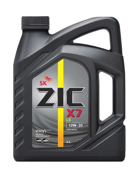 Масло Zic X7 LS 10W30 4литра синтетика
