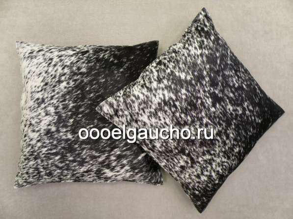Декоративные подушки из шкур коров, лисы и чернобурки в Москве фото 4
