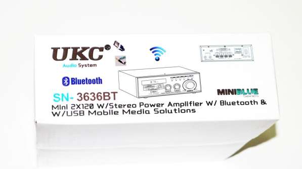 Усилитель UKС SN-3636BT - USB, SD, FM, MP3! 120W+120W в фото 7