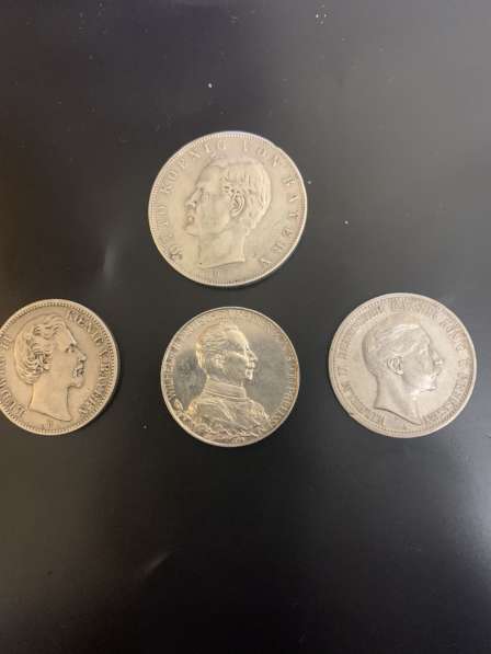 Монеты германской империи И бельгии