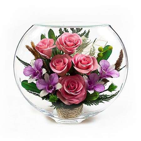 Цветы в вакууме -Живые цветы в стекле. Оригинальные подарки