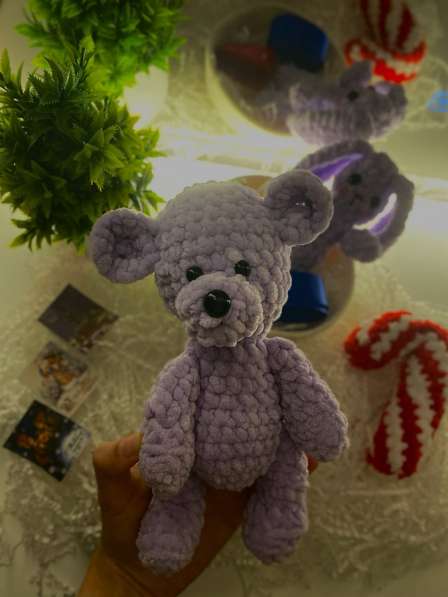 Мягкая игрушка вязаный мишка в Москве