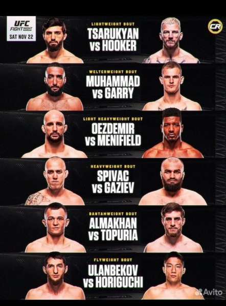 UFC 2 билета Катар Доха 22 ноября в фото 3