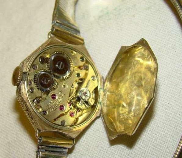 Часы золотые старинные женские ZENTRA (J333) в Москве фото 5