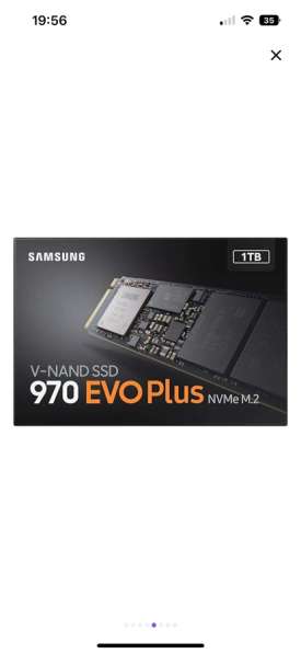 SSD Samsung 970 EVO plus 1TB