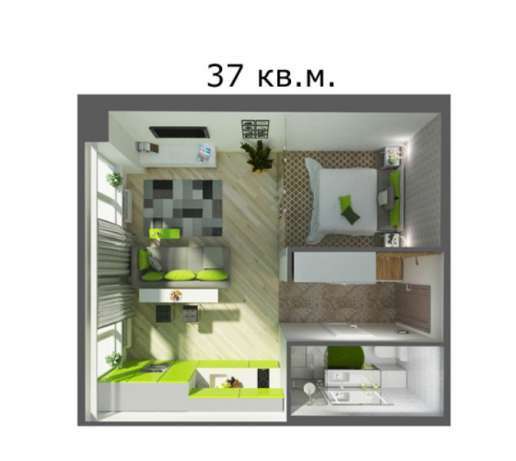 Смарт квартиры от 18м2 в готовом доме по бул. Лепсе 6.Без% в фото 3