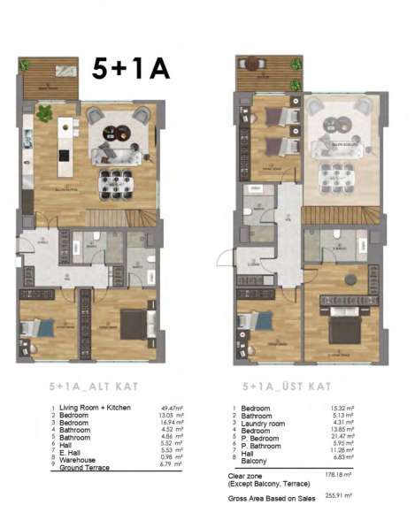 6-к. квартира 255м² Турция, Анталья, Алтынташ в фото 10