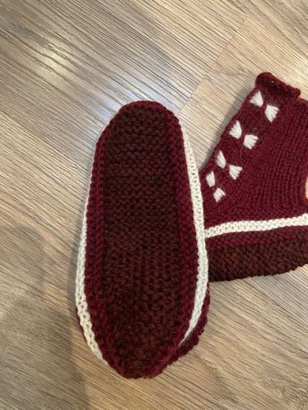 Тапочки вязаные мягкие в 