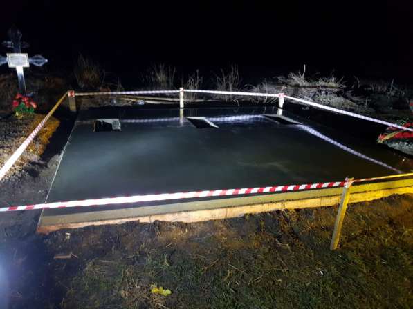 Благоустройство участков на кладбище