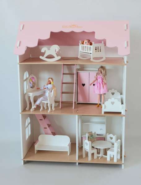 Кукольный большой деревянный домик для Барби Блейз в Москве фото 8