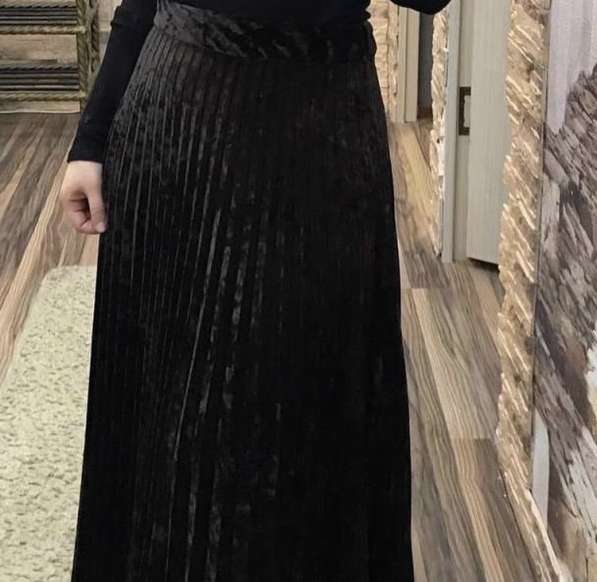 Шикарная велюровая юбка