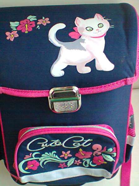 Школьный ранец рюкзак с тележкой для девочки