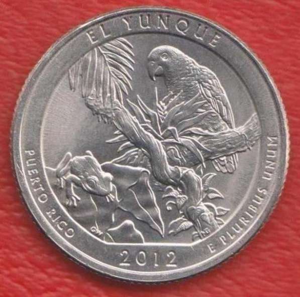 США 25 центов 2012 г. квотер парк Эль Юнке знак мондвора P