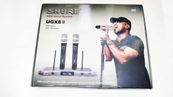 Радиосистема SHURE UGX8II 2 микрофона в фото 3