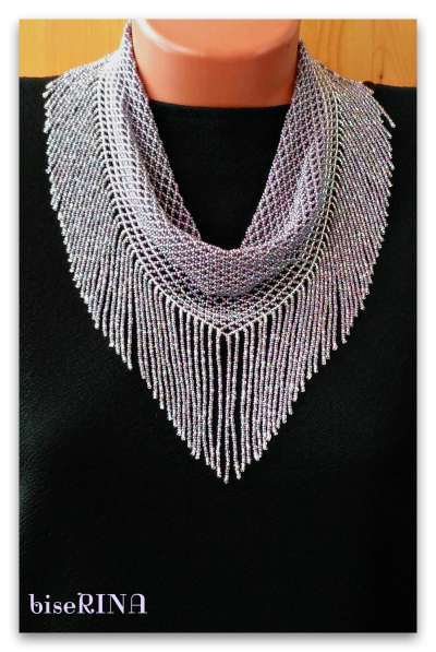 Колье: косынка из бисера в Краснодаре