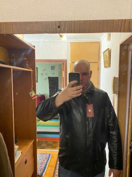 Мужская кожаная куртка в Москве фото 4