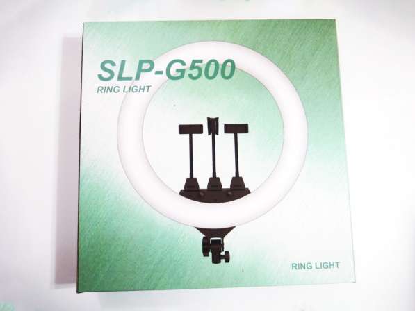 Кольцевая LED лампа SLP-G500 45см 220V 3 крепл. тел. + пульт в фото 8