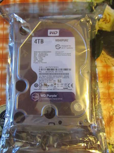 Жёсткий диск WD 4 TB Purple. Новый. Запечатанный! Гарантия