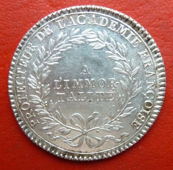 Франция Людовик XV жетон A L'IMMORTALITE 1726 г. серебро сче в Орле фото 9