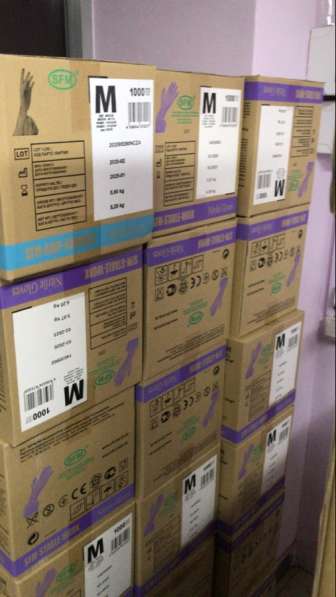 Перчатки медицинские нитриловые в Москве фото 4