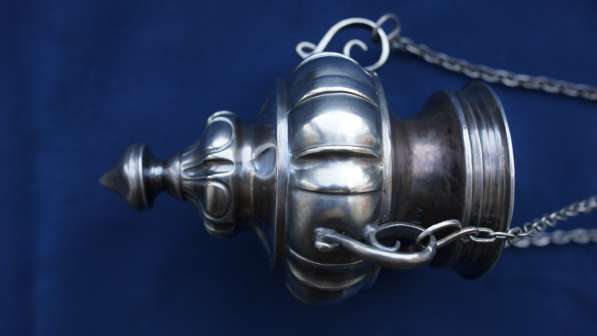 Лампада подвесная серебряная в стиле Ампир. Москва, 1860е гг в Санкт-Петербурге фото 13