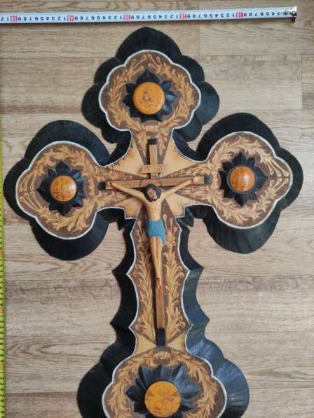 Деревянный крест распятие, большой, ручная авторская работа в Ставрополе фото 6