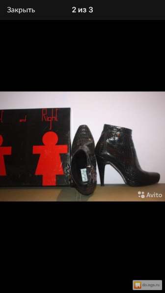 Ботинки бу Left&Rite Италия 39 черные кожа платофрма каблук в Москве фото 19