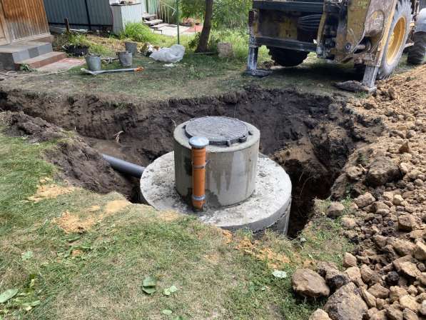 Сливная яма для частного дома из бетонных колец в Воронеже фото 5