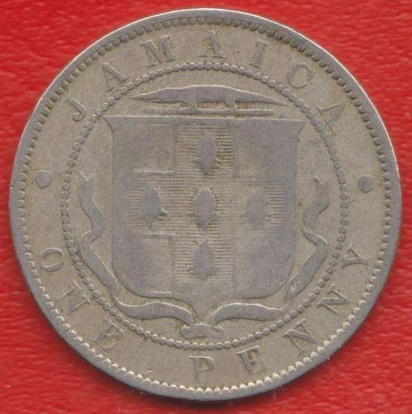 Ямайка Британская 1 пенни 1870 г.