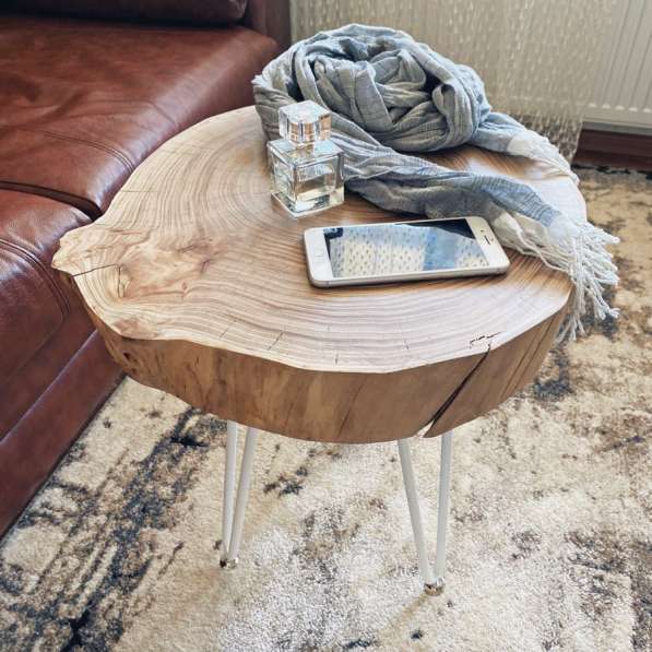 Столик журнальный из слэба Loft в Люберцы фото 4