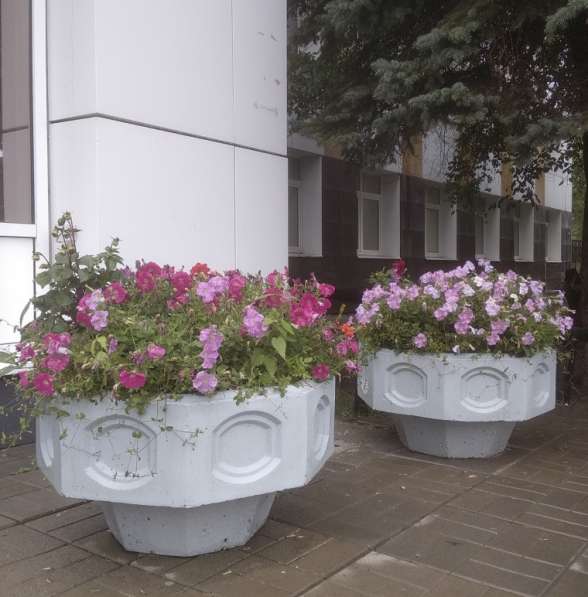 Вазоны из бетона, цветочницы бетонные, вазоны уличные В001 в Екатеринбурге фото 7