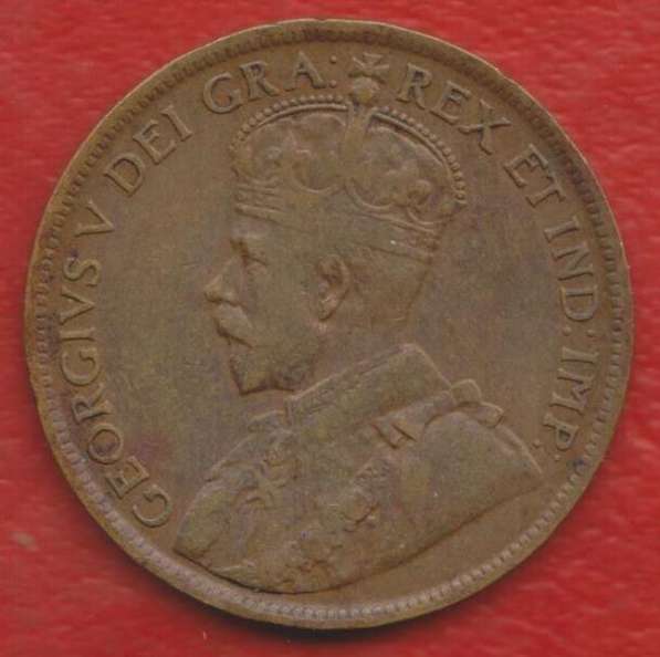 Канада 1 цент 1919 г. Георг V в Орле