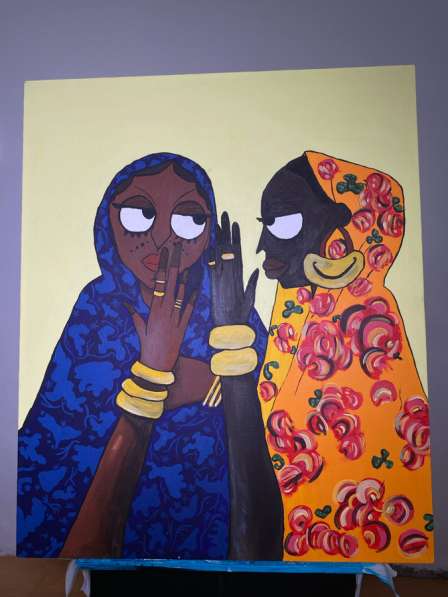 Картина акрилом «Секрет»